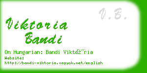 viktoria bandi business card